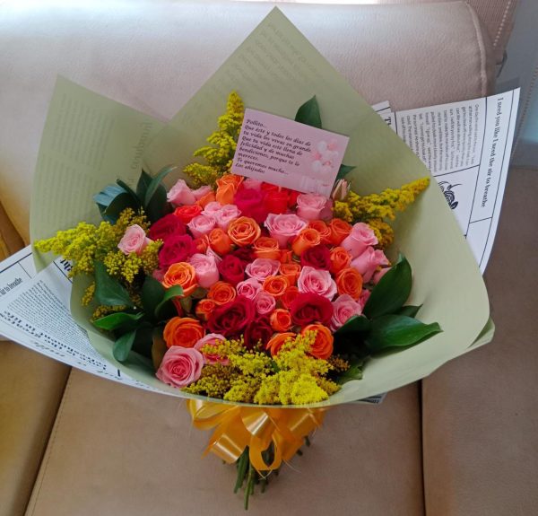 Bouquet de minirosas R74
